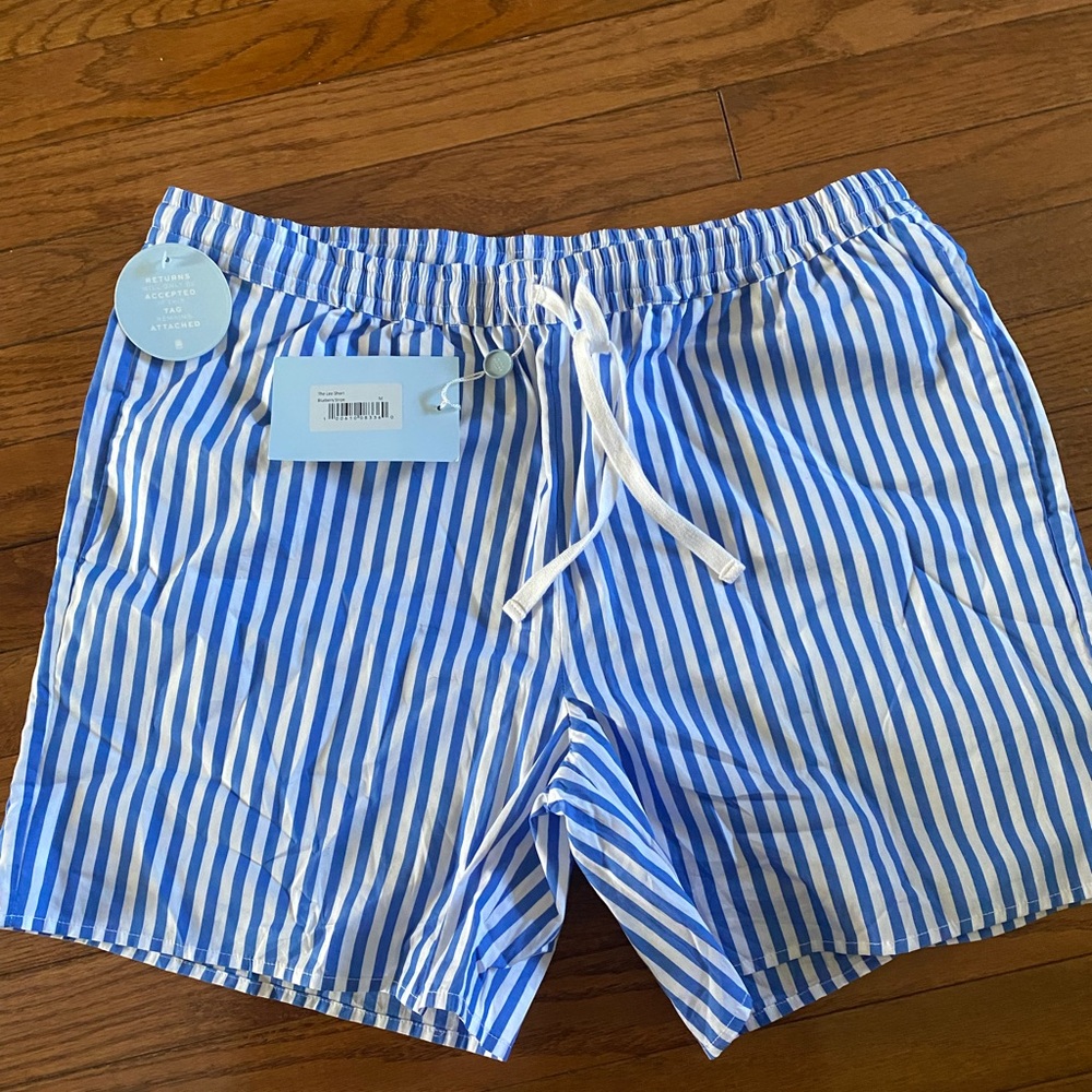 Blueberry Striped Leo Shorts